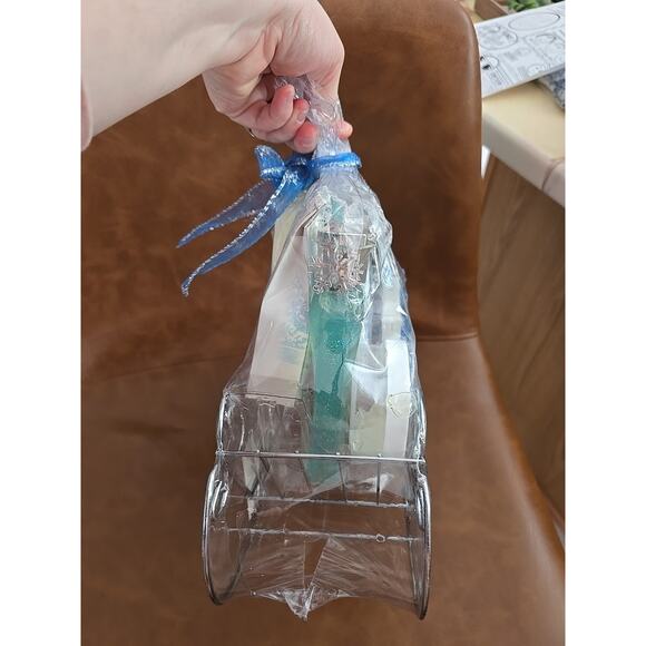 VTG Body Nature Christmas Body & Bath Winter Crystal Wire Basket Gift Bath Set - Picture 4 of 8